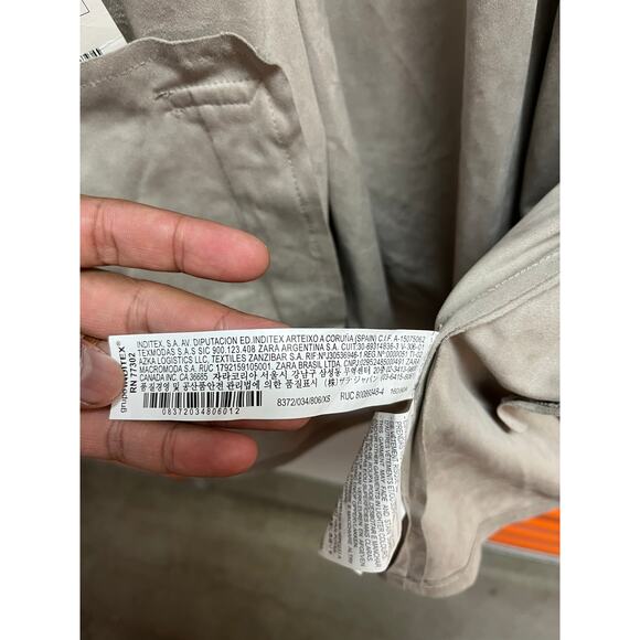 Zara - Faux Suede Trench Coat / XS / Tan / NWT - Picture 7 of 7